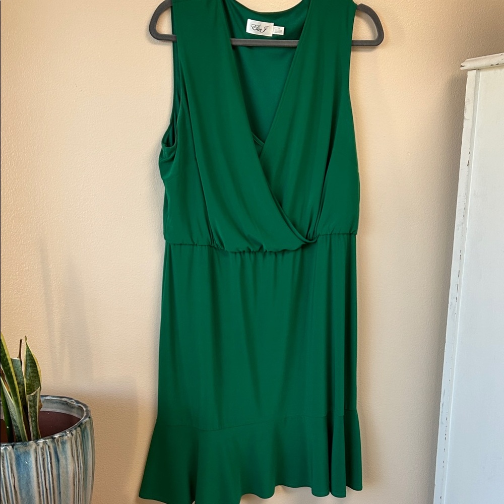Eliza J Green Sleeveless Wedding Dress